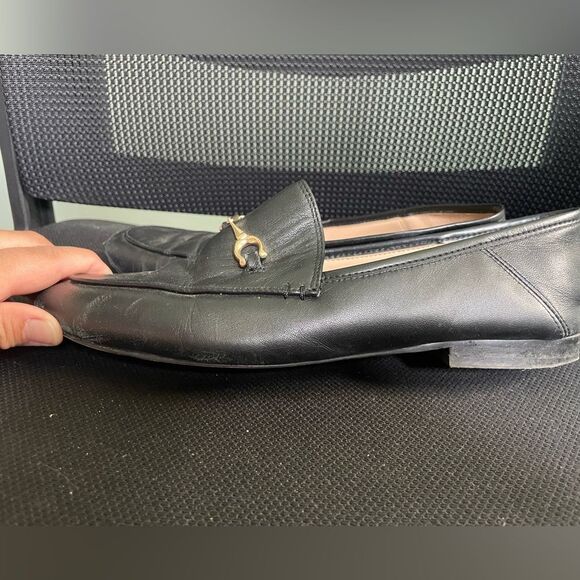 Coach Haley Leather Horsebit Loafer Black Gold Tone SZ 7.5 - Picture 5 of 9